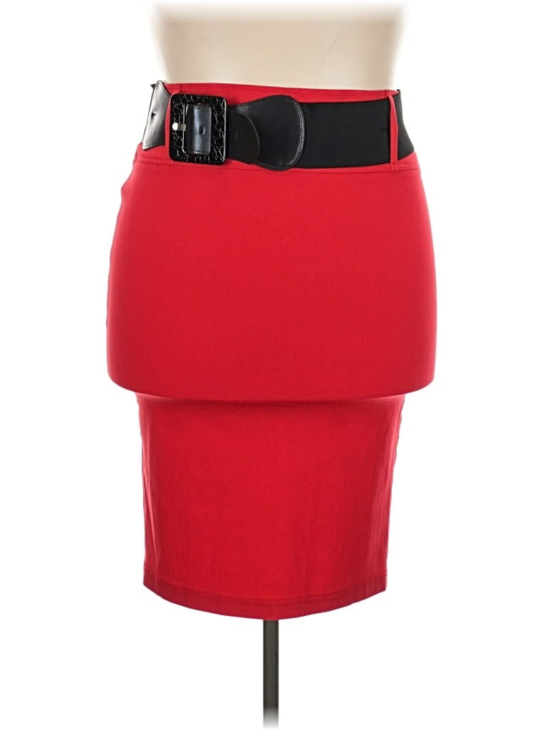 Pre-owned Assorted Brands Formal Skirt In Red