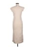 Express Solid Tan Casual Dress Size M - photo 2