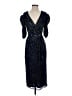 Mac Duggal 100% Polyester Stars Blue Cocktail Dress Size 4 - photo 1