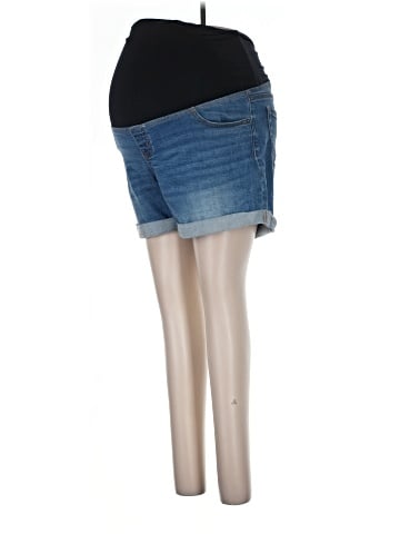 Isabel Maternity Denim Shorts (view 1)