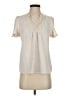 J by Joie 100% Polyester Ivory Short Sleeve Blouse Size S - photo 1