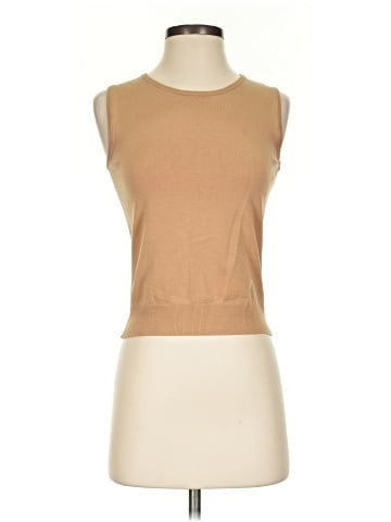 August Silk Sleeveless T-Shirt (view 1)