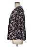 TWO by Vince Camuto Floral Blue 3/4 Sleeve Blouse Size L - photo 5
