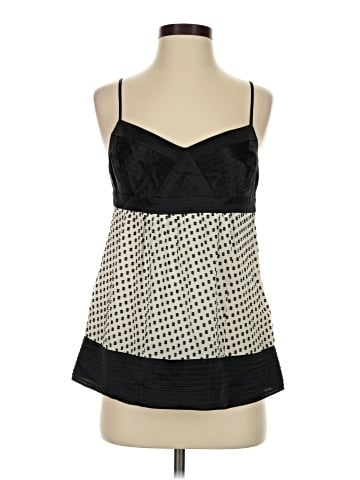 BCBGMAXAZRIA Sleeveless Silk Top (view 1)