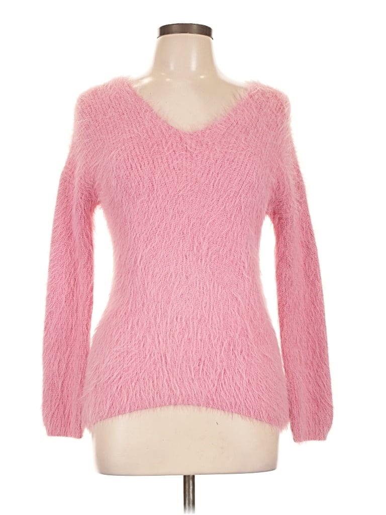 Pre-owned carole Christian Pullover Sweater In Pink