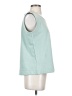 Coco + Carmen Teal Sleeveless Top Size S - photo 4