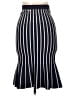 MICHAEL Michael Kors Stripes Blue Formal Skirt Size M (petite) - photo 2