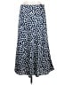 J.Crew 100% Polyester Polka Dots Blue Casual Skirt Size M - photo 2