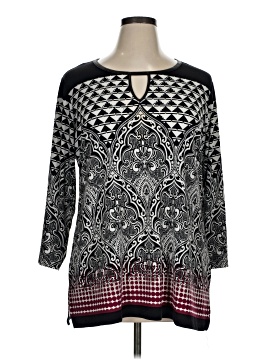 JM Collection 3/4 Sleeve Blouse (view 1)