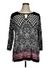 JM Collection Black 3/4 Sleeve Blouse Size 1X - photo 1