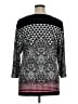 JM Collection Black 3/4 Sleeve Blouse Size 1X - photo 2