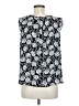 Ann Taylor LOFT 100% Polyester Black Sleeveless Blouse Size S - photo 2