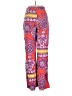 MNG Paisley Purple Casual Pants Size 4 - photo 2