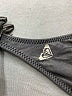Roxy Foxy Solid Black Swimsuit Top Size L - photo 3