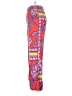 MNG Paisley Purple Casual Pants Size 4 - photo 5