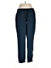 Ann Taylor 100% Polyester Solid Blue Track Pants Size L (tall) - photo 1