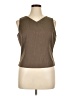 Kasper Brown Sleeveless Blouse Size 14 - photo 1