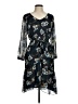 CAbi 100% Polyester Print Black Casual Dress Size M - photo 1