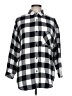 Rails Checkered-gingham Gray 3/4 Sleeve Button-Down Shirt Size L - photo 1