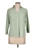 J. McLaughlin Green 3/4 Sleeve Button-Down Shirt Size L - photo 1