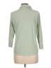 J. McLaughlin Green 3/4 Sleeve Button-Down Shirt Size L - photo 2