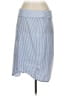 Zara Stripes Blue Casual Skirt Size L - photo 2
