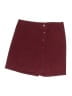 Shein Solid Burgundy Casual Skirt Size 2 - photo 1