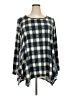 Larace Plaid Blue 3/4 Sleeve T-Shirt Size 2X - photo 1