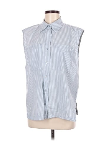 Banana Republic Factory Store Sleeveless Button-Down Shirt (view 1)