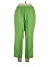 Blair 100% Polyester Solid Green Casual Pants Size 16 - photo 2