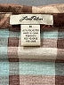 Love Potion 100% Polyester Plaid Brown Long Sleeve Blouse Size M - photo 7
