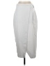 Express 100% Polyester Solid White Gray Formal Skirt Size 4 - photo 1
