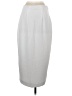 Express 100% Polyester Solid White Gray Formal Skirt Size 4 - photo 2