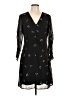 Sam Edelman 100% Polyester Stars Black Casual Dress Size 10 - photo 1