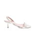 J.Crew 100% Leather White Heels Size 9 1/2 - photo 1