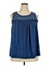 Max Studio Blue Sleeveless Blouse Size 3X - photo 1