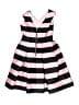 Topshop Stripes Pink Cocktail Dress Size 2 - photo 2