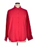 Black Label by Chico's Solid Red Long Sleeve Button-Down Shirt Size XL - photo 1