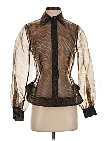 Ganni Long Sleeve Blouse (view 1)