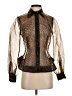 Ganni Animal Print Brown Long Sleeve Blouse Size S (estimated) - photo 1