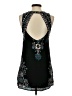 Ecote 100% Rayon Paisley Black Cocktail Dress Size S - photo 2