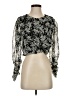 Zara 100% Polyester Black 3/4 Sleeve Blouse Size S - photo 1