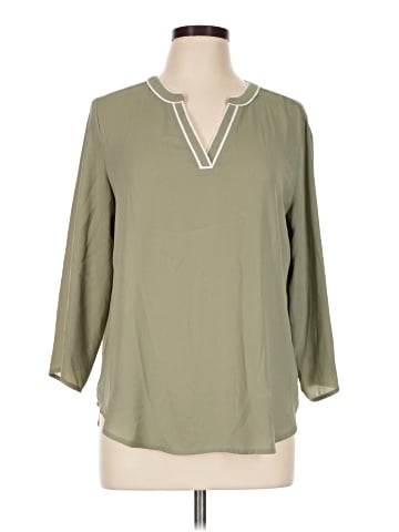 Maurices 3/4 Sleeve Blouse (view 1)