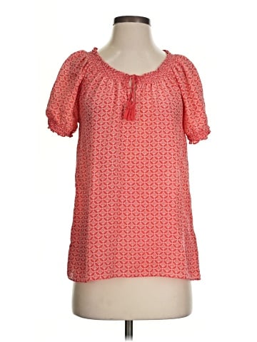 Joie Short Sleeve Silk Top (view 1)