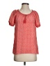 Joie 100% Silk Red Short Sleeve Silk Top Size XS - photo 1
