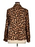 Dana Buchman 100% Polyester Animal Print Brown Long Sleeve Blouse Size XL - photo 2