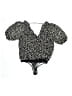 ASTR The Label 100% Polyester Polka Dots Black Short Sleeve Blouse Size XS - photo 2