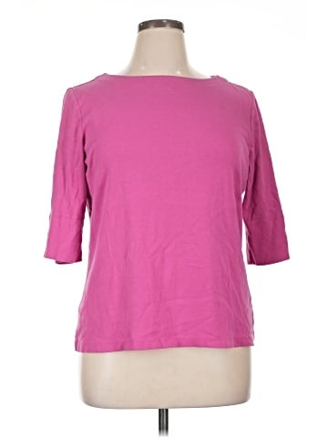Christopher & Banks 3/4 Sleeve T-Shirt (view 1)