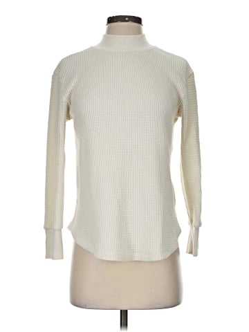 Madewell Mockneck Waffle Sweatshirt Tee (view 1)