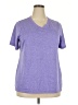 Reebok 100% Polyester Purple Short Sleeve Top Size 1X - photo 1